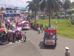 Pawai Pembangunan di Dabo Singkep Berlangsung Meriah