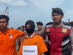 Polres Lingga Gelar Rekonstruksi Kasus Pembunuhan Nelayan di Lingga