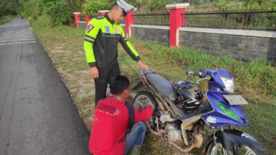 Satlantas Polres Lingga Tertibkan Penggunaan Knalpot Racing