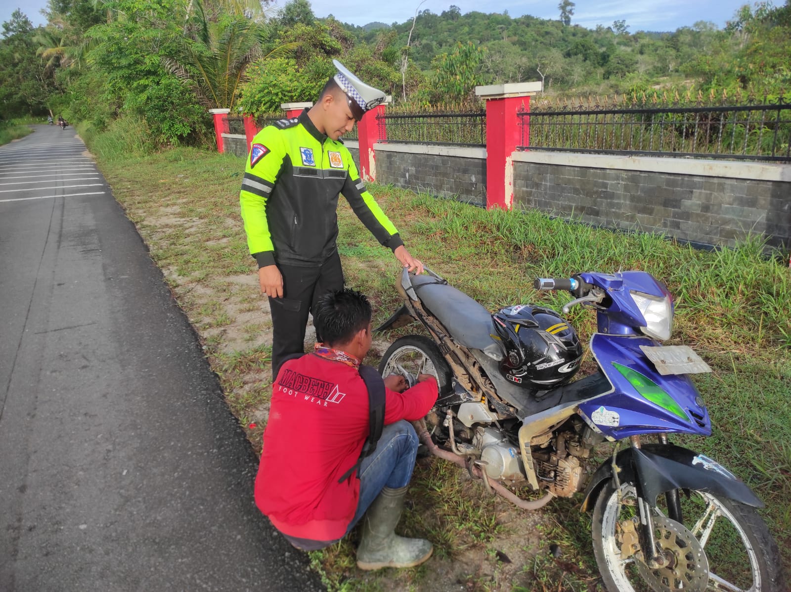 Satlantas Polres Lingga Tertibkan Penggunaan Knalpot Racing