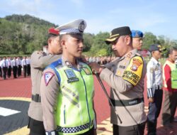 Kapolres Lingga Pimpin Apel Gelar Pasukan Ops Keselamatan Seligi 2024