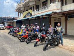 Komunitas Motor AMT Singkep Touring Ke Desa Marok Tua