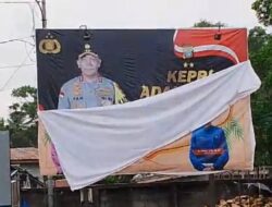 Kapolres Lingga Menyayangkan Pemasangan Baliho Oleh Pihak Ketiga di Baliho Kapolda Kepri Tanpa Koordinasi