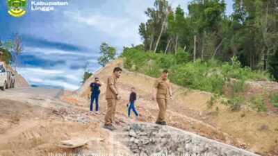 Pemkab Lingga Genjot Pembangunan Infrastruktur Hingga Ke Pelosok Desa.