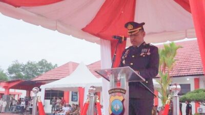 HUT Bhayangkara ke-78, Polres Lingga Gelar Upacara    