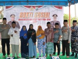 HUT Ke-20 Polda Kepri, Polres Lingga Salurkan Puluhan Paket Sembako untuk Warga KAT di Sungai Buluh