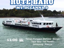 Kapal MV Oceanna 9 Siap Layani Pemudik ke Lingga, Pemesanan Tiket Online Dibuka.