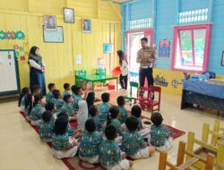 Mengenalkan Helm dan Zebra Cross Sejak Dini: Cara Unik Satlantas Polres Lingga Edukasi Anak TK