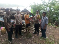Momentum Hari Bhayangkara ke-79, Polres Lingga Salurkan Bantuan untuk Warga Terdampak Musibah