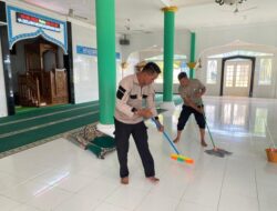 Polsek Dabo Singkep Gelar Bakti Sosial Religi di Masjid Al-Mubarak Bukit Kabung Sambut HUT Bhayangkara ke-79